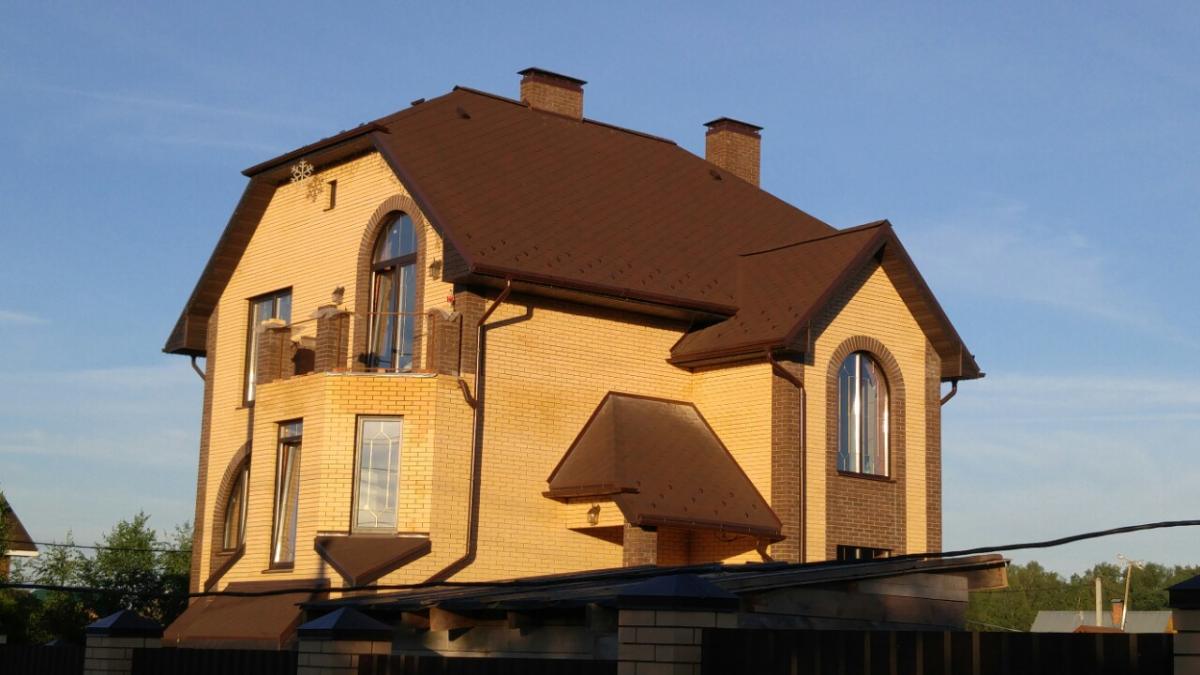 Водосточная система готового дома в Солнечногорском районе